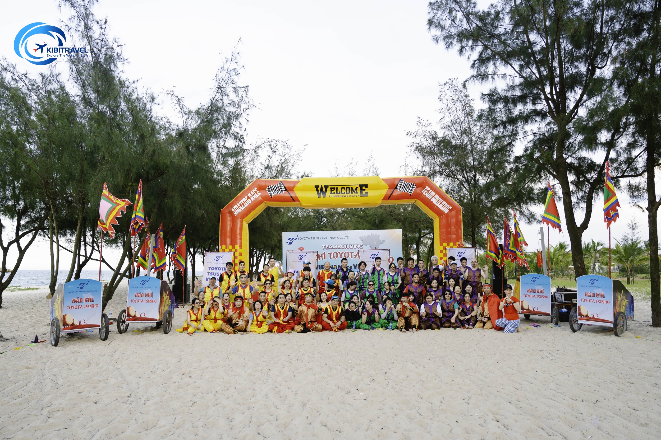 team building tại Quảng Bình, tổ chức bởi cty Kibitravel & Event